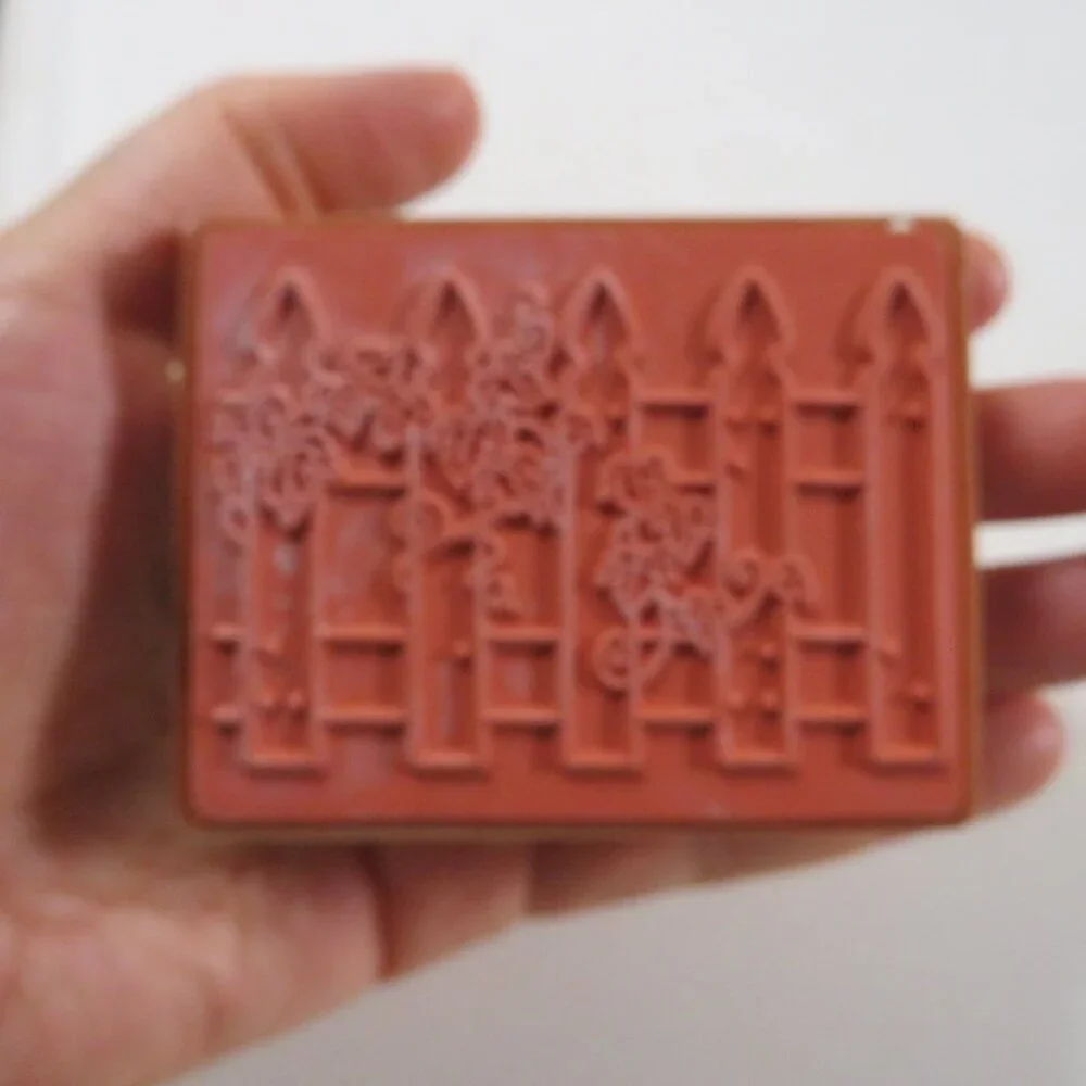 Rubber Stamps Wood Mounted (Fence, Topiary, Just for You Bouquet)